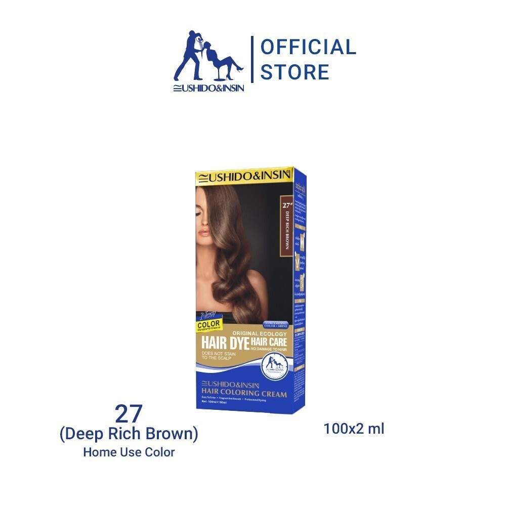 Eushido Home Use Color No.27 (Deep Rich Brown)
 100ML x 2