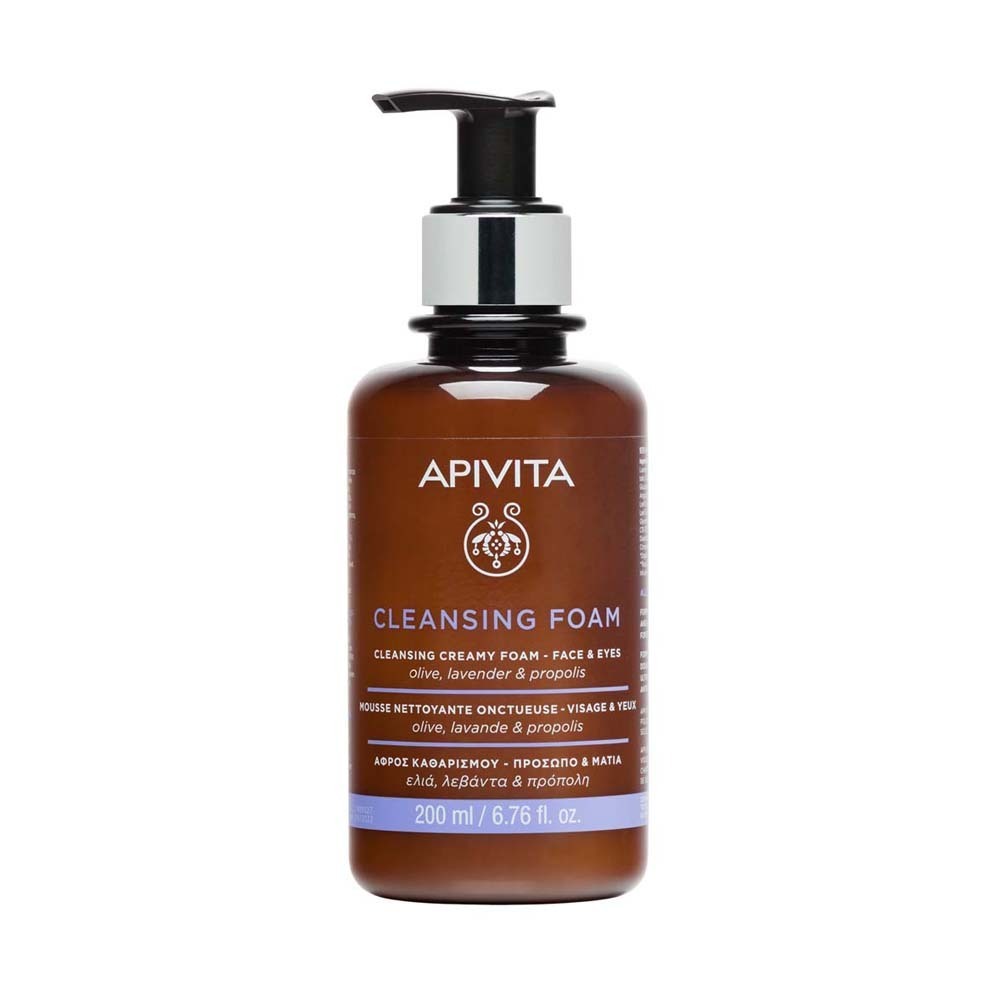 Apivita Cleansing Creamy Face And Eyes Foam 200ML