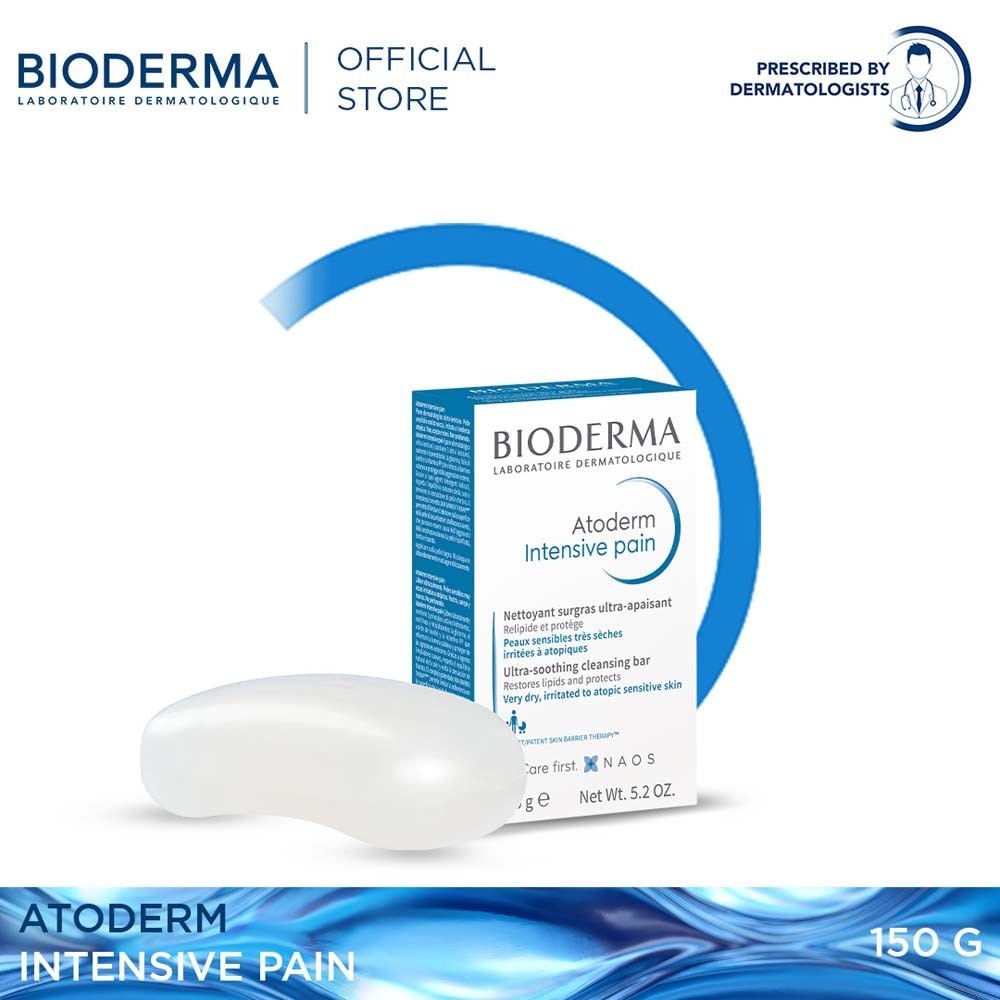 Bioderma Atoderm Intensive Pain Ultra-Soothing Cleansing Bar Soap 150G 