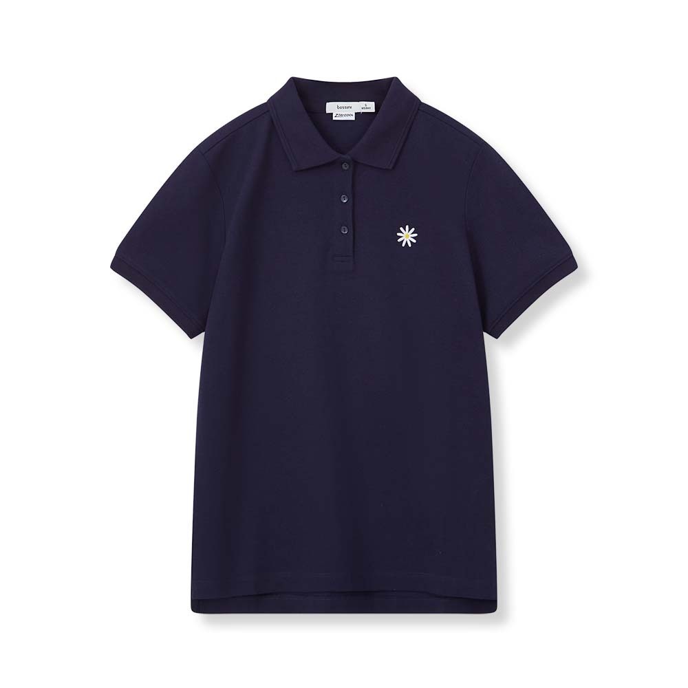 241208004 Bossini Ladies Polo Shirt SS 24-S/S Dark Blue ( XL )
