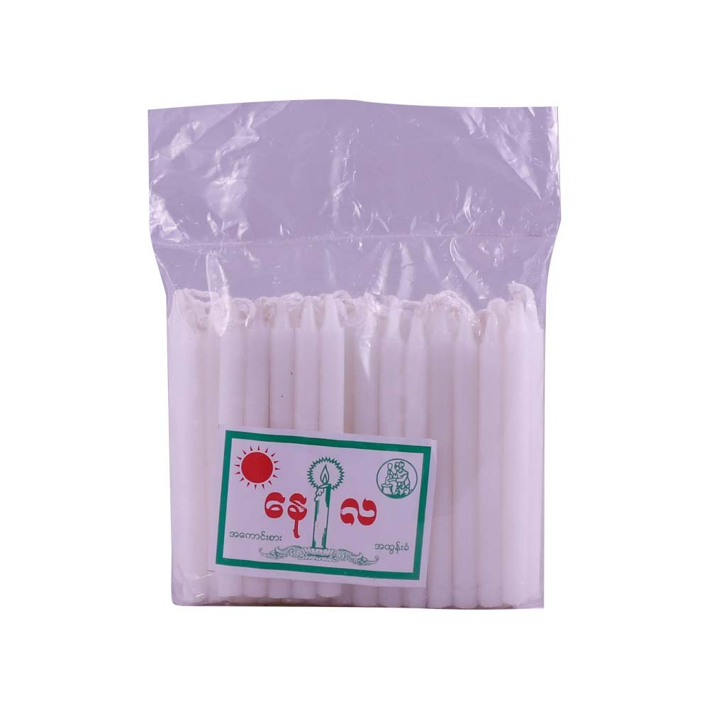 Sun&Moon Candle 48PCS 4.5IN (White)