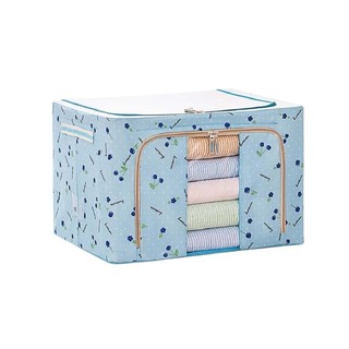 Foldable Clothes Storage Box 100 Large (Dark Blue)