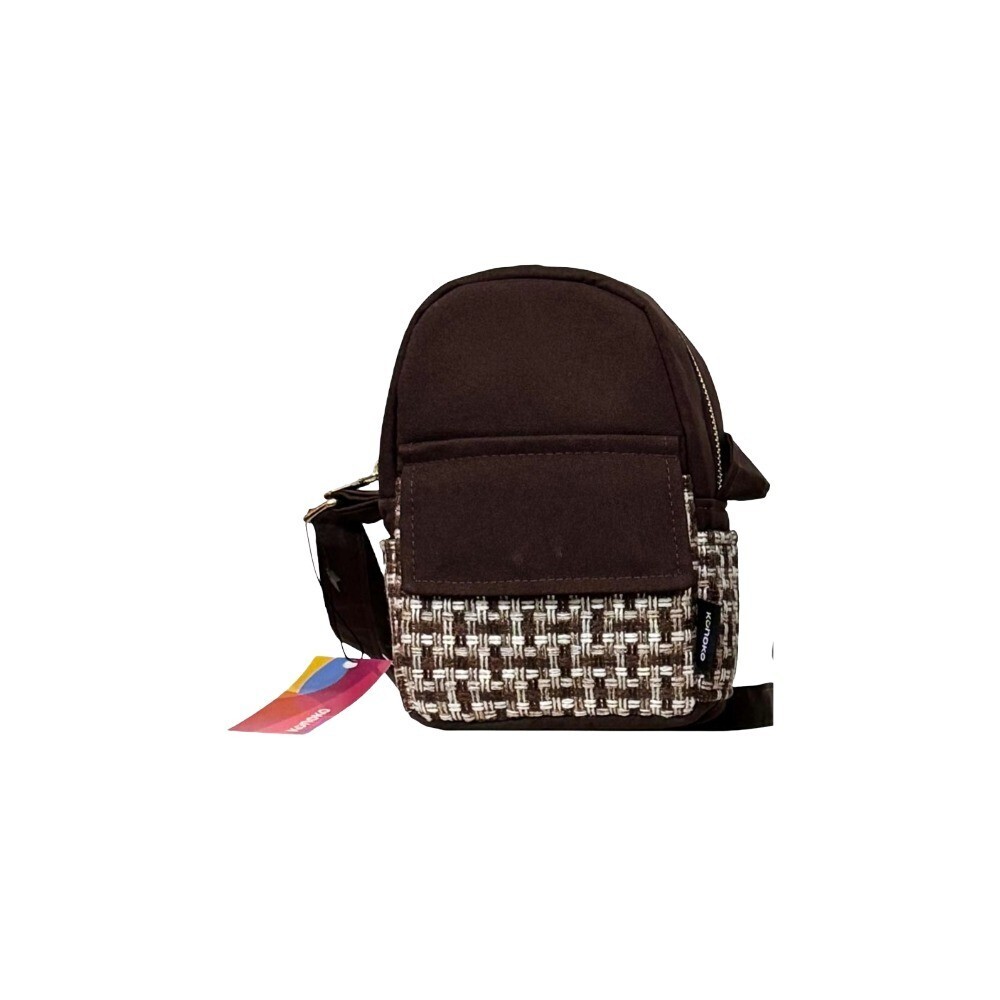 Konoko Phone Bag (Brown Tweed)