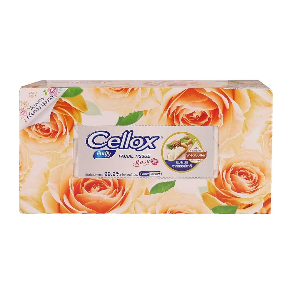 Cellox Rosy Facial Tissue Box 2Ply 135 Sheets