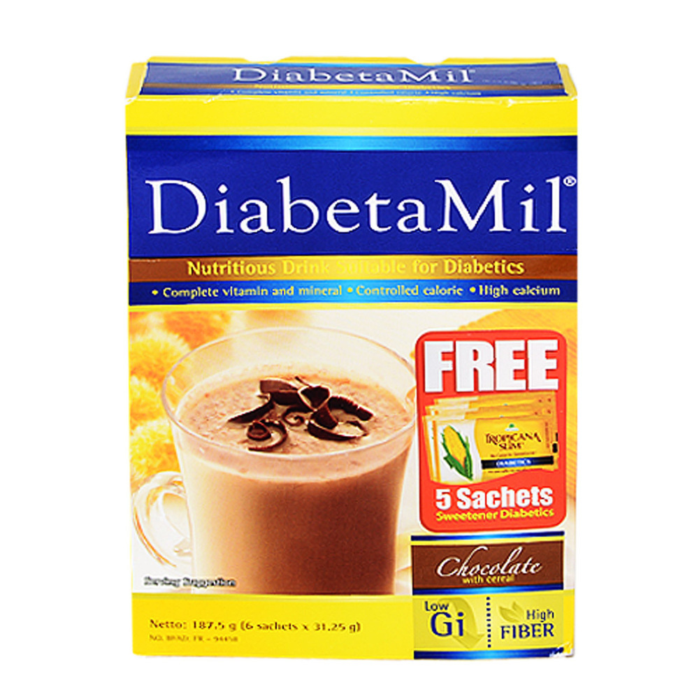 Diabeta Mil Milk Powder Choco 6PCS 187.5G