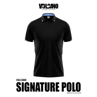 Volcano Men Signature Polo Shirt MDPV-S1010-02 Black XL