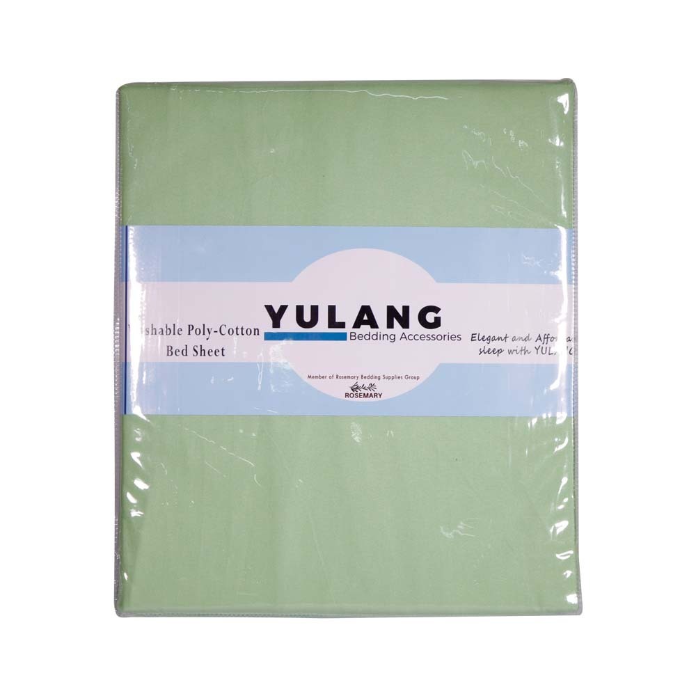 Yulang Bed Sheet 5PCS 6x6.5ftx9in Emerald Mist