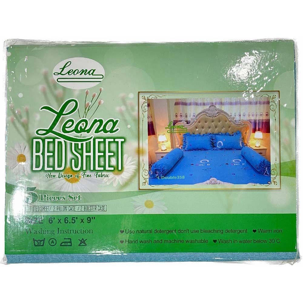 Leona Bed Sheet Double (6' x 6.5' x 9") L Double 358