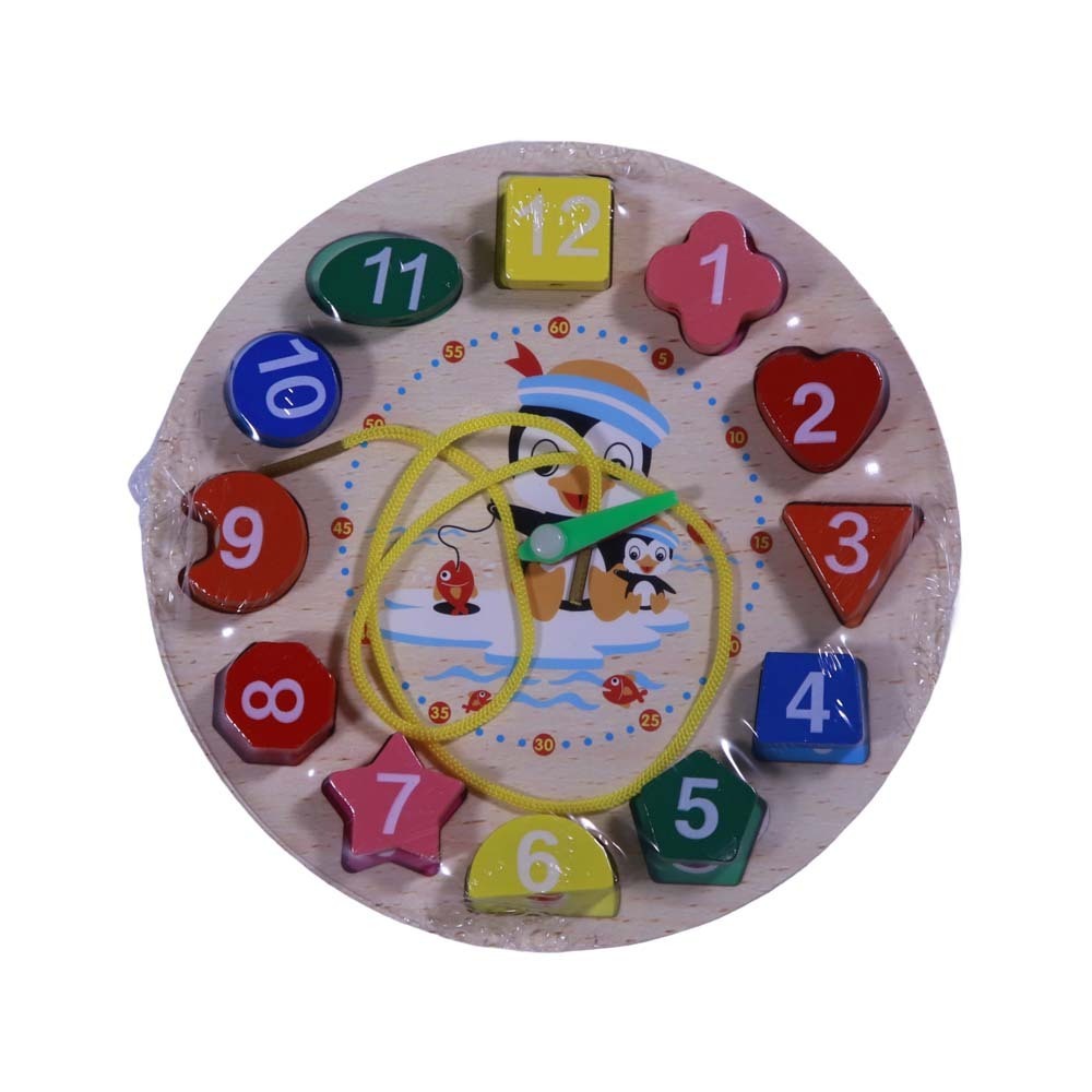 Clock 3D Wooden Card