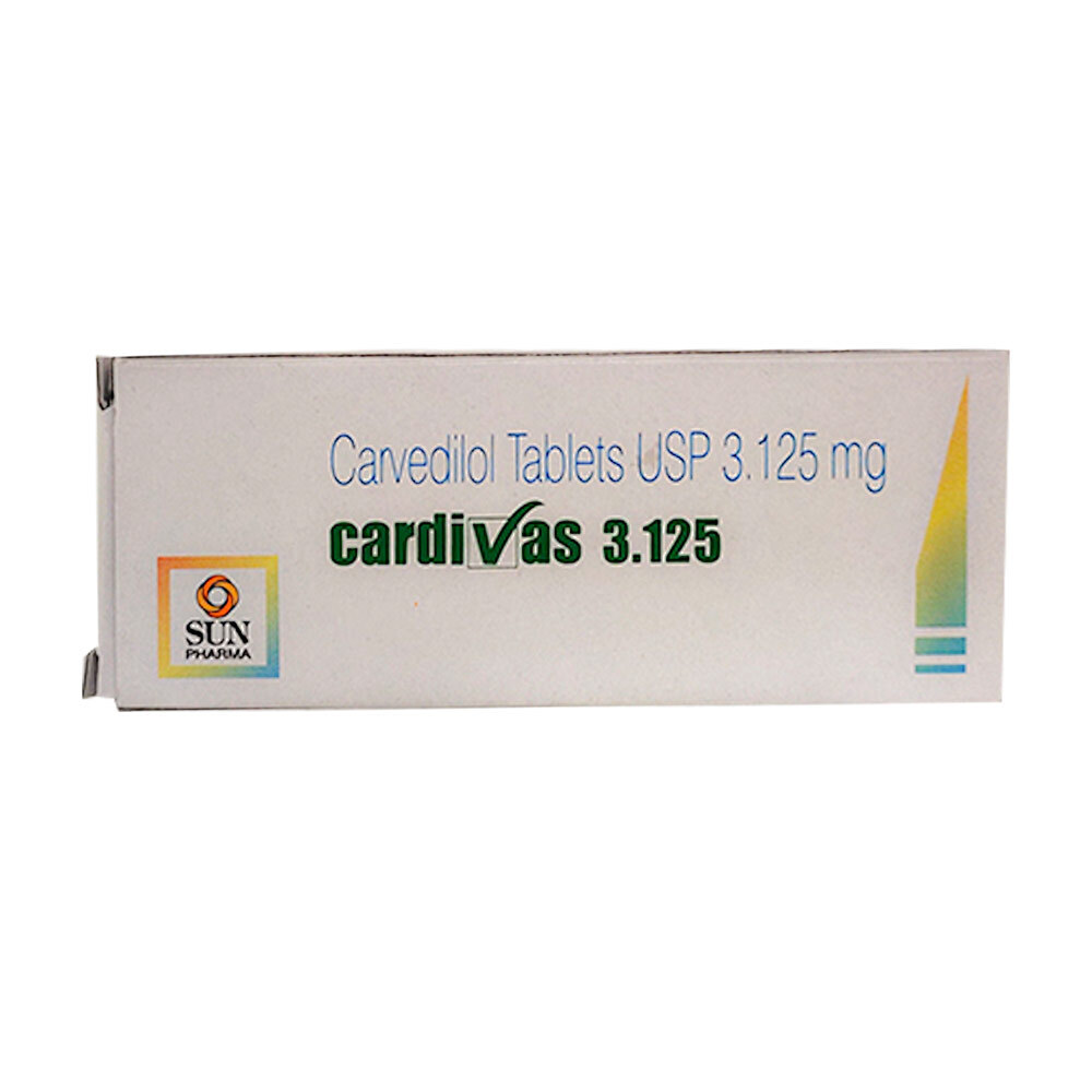 Cardivas -3.125 10Tablets 1X3