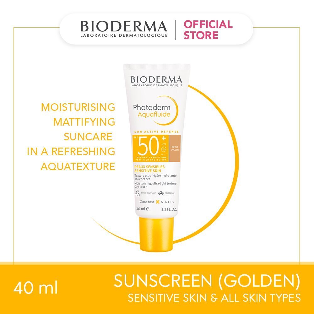 Bioderma Photoderm Aquafluide Sun Active Defense SPF50+ Golden 40ML