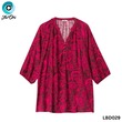 The Ori Women Long Sleeve Top LBD029 Red Floral (Large-50)