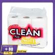 Clean Bathroom Tissue 6Rolls 2Ply