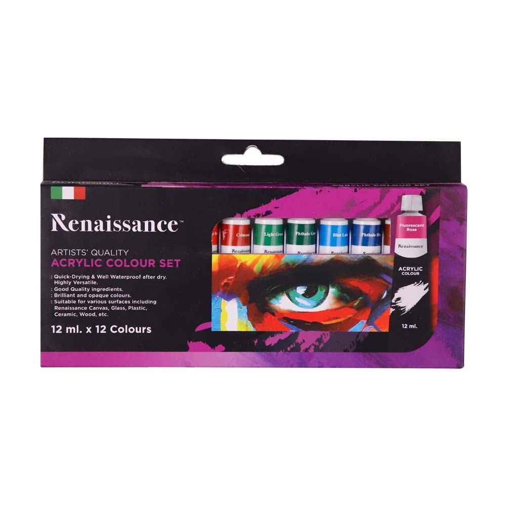 Renaissance Acrylic Colour 12PCS