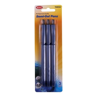 Beifa Semi-Gel Pen 0.5MM 3PCS TA603A Blue