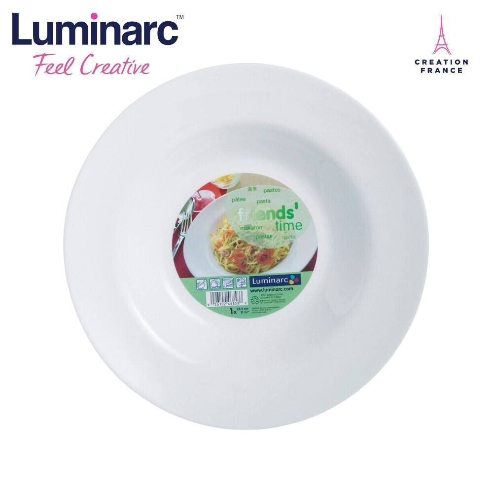 Luminarc Tempered Friend'S Time Pasta Plate 28Cm C8018