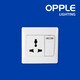 OPPLE OP-C0110912A (3 pin multi+switch) Switch and Socket (OP-20-022)