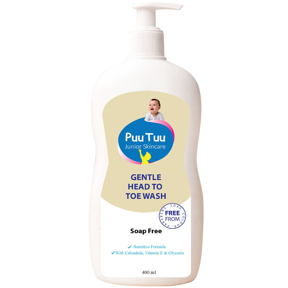 Puu Tuu Gentle Head To Toe Wash (Soap Free) 400ML