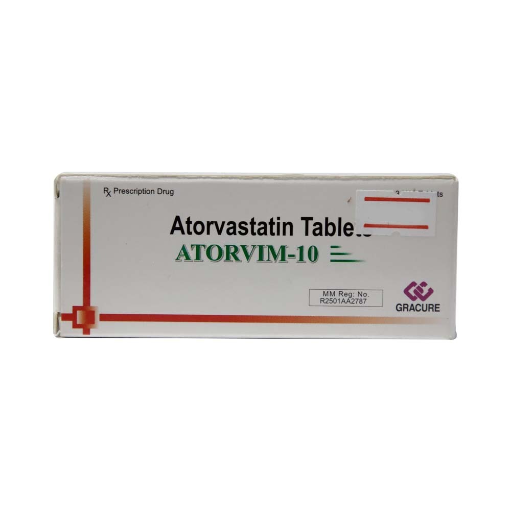 Atorvim -10 Atorvastatin 10MG 10PCS x 3