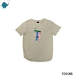 Max & Mia Unisex Printed T-Shirt TO018B Cream (9-10 Years)