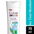 Clear Shampoo A/D Ice Cool Menthol 70Ml