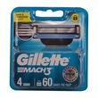 Gillette Mach3 Refill ( 4Cartridges)