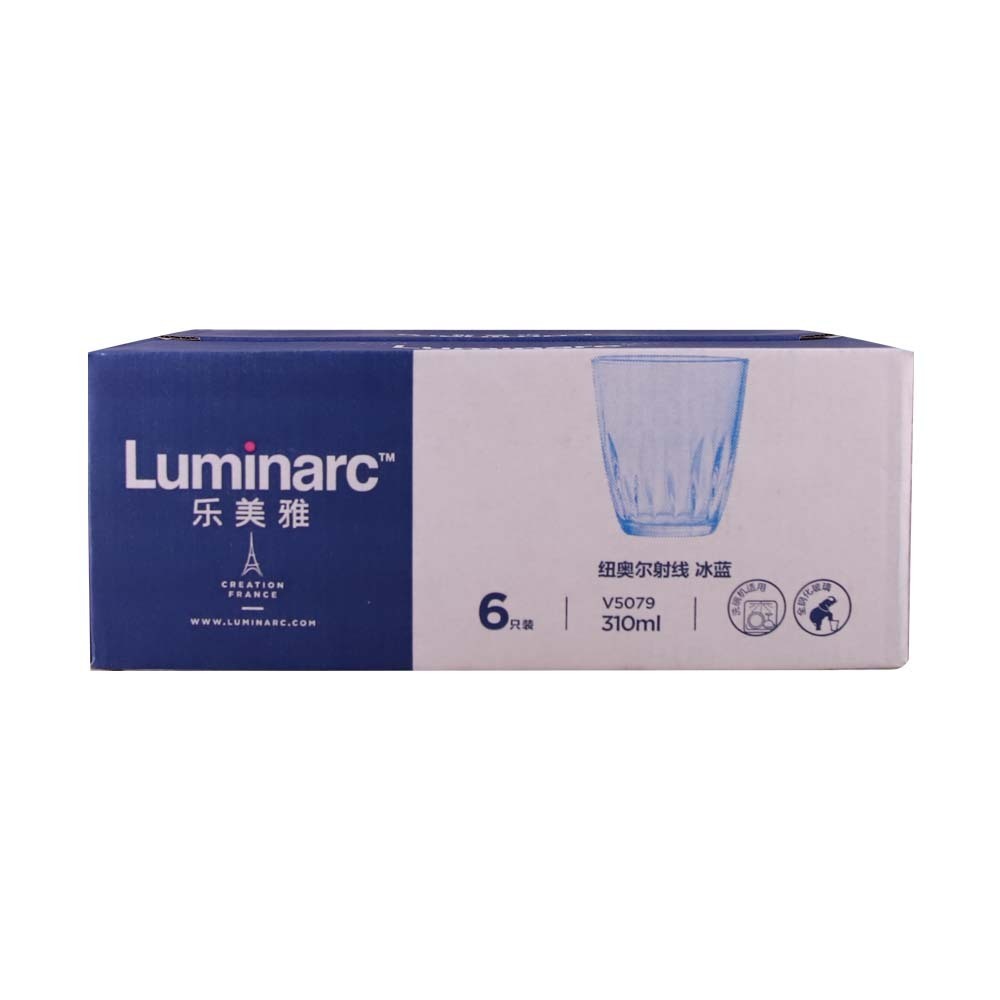 Luminarc Neo Emboss Iceblue Tumbler 310ML6PCS V5079