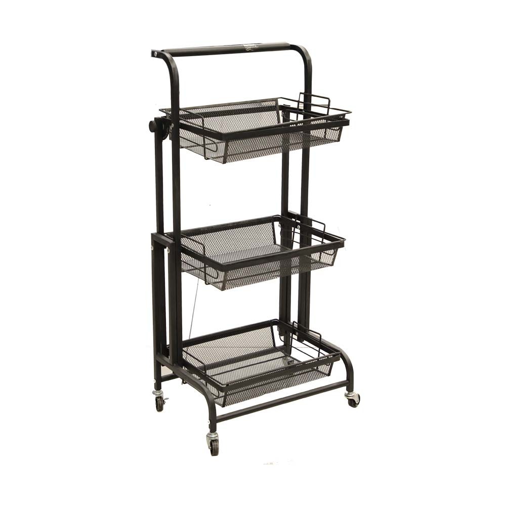 Metal Folding Shelf 3Step wheel 46x11x103CM TW-111