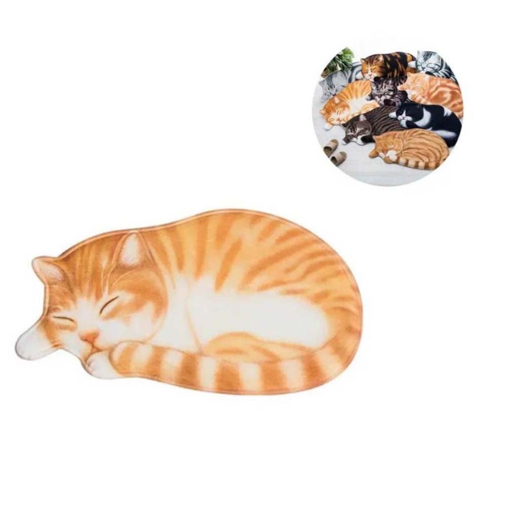 Gue Pet Cat Sleeping 3D Mat Yellow & White