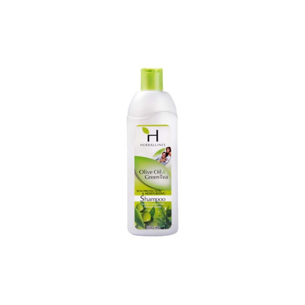 Herballines Sun Protection & Moisturizing Shampoo 600ML (Olive Oil & Green Tea)