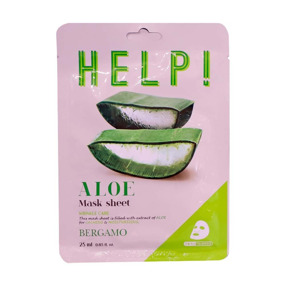 Bergamo Help Aloe Face Mask 25ML