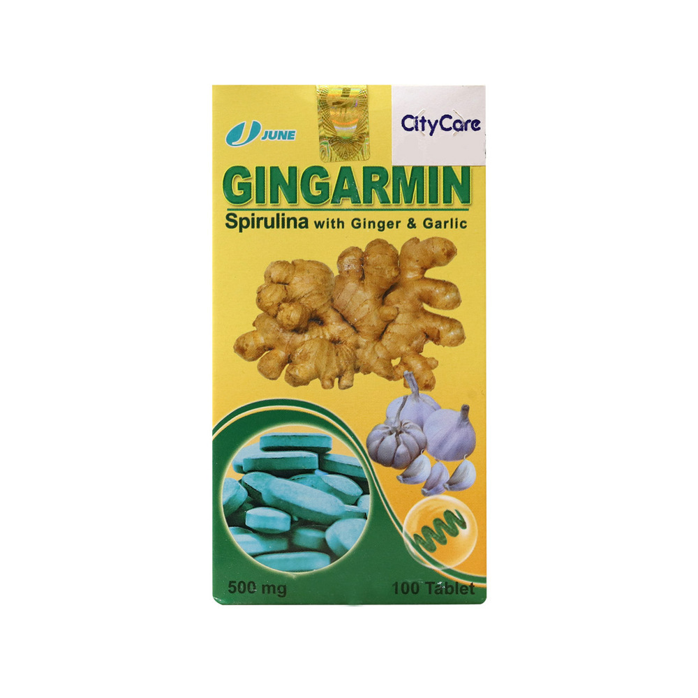 Gingarmin Spirulina With  Ginger & Garlic 500MG 100 Tablets