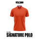 Volcano Men Signature Polo Shirt MDPV-S1010-39 Orange Small