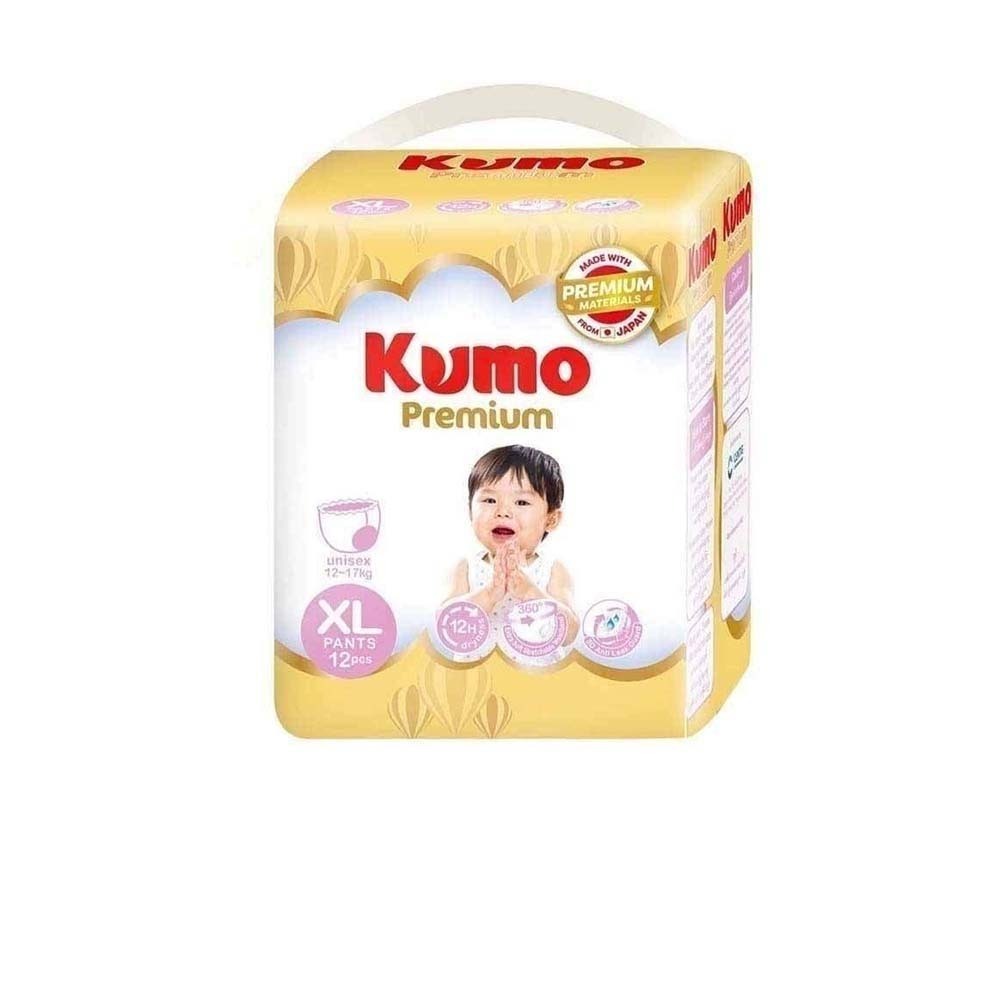 Kumo Premium Baby Diaper XL Pants 12PCS