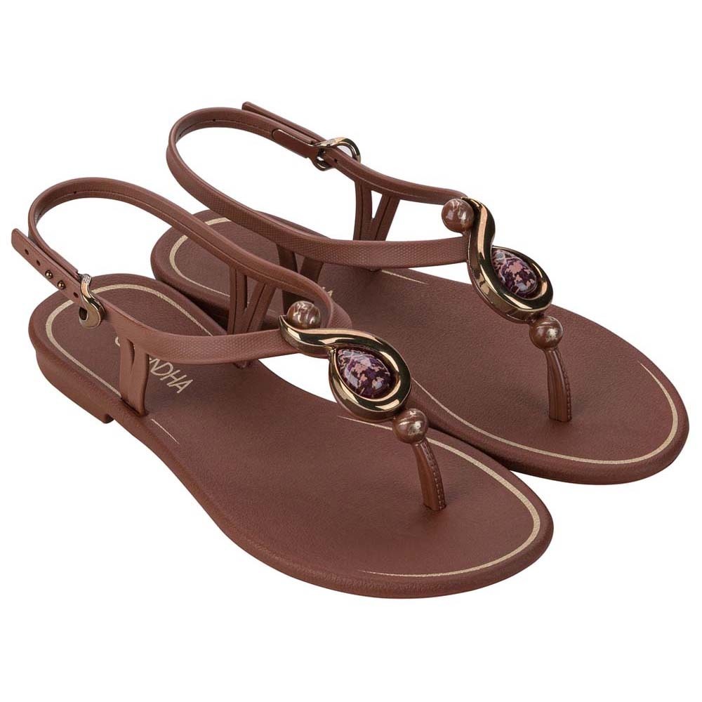 Grendha Harmonia Sand Ad Sandal (No-9) Cocoa Brown 119084BG46909