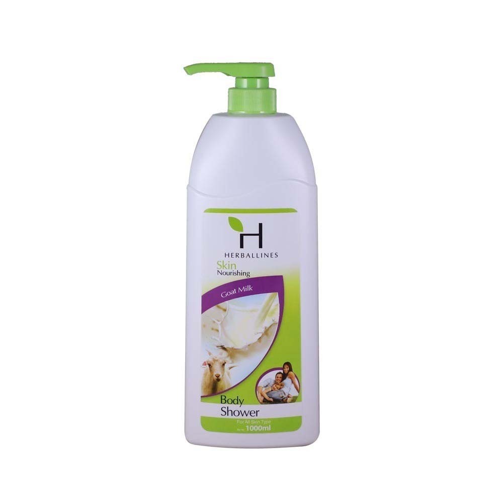 Herballines Skin Nourishing Body Shower 1000ML (Goat Milk)