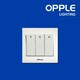 OPPLE OP-C021031A-WH (3Gang 1Way) Switch and Socket (OP-21-005)