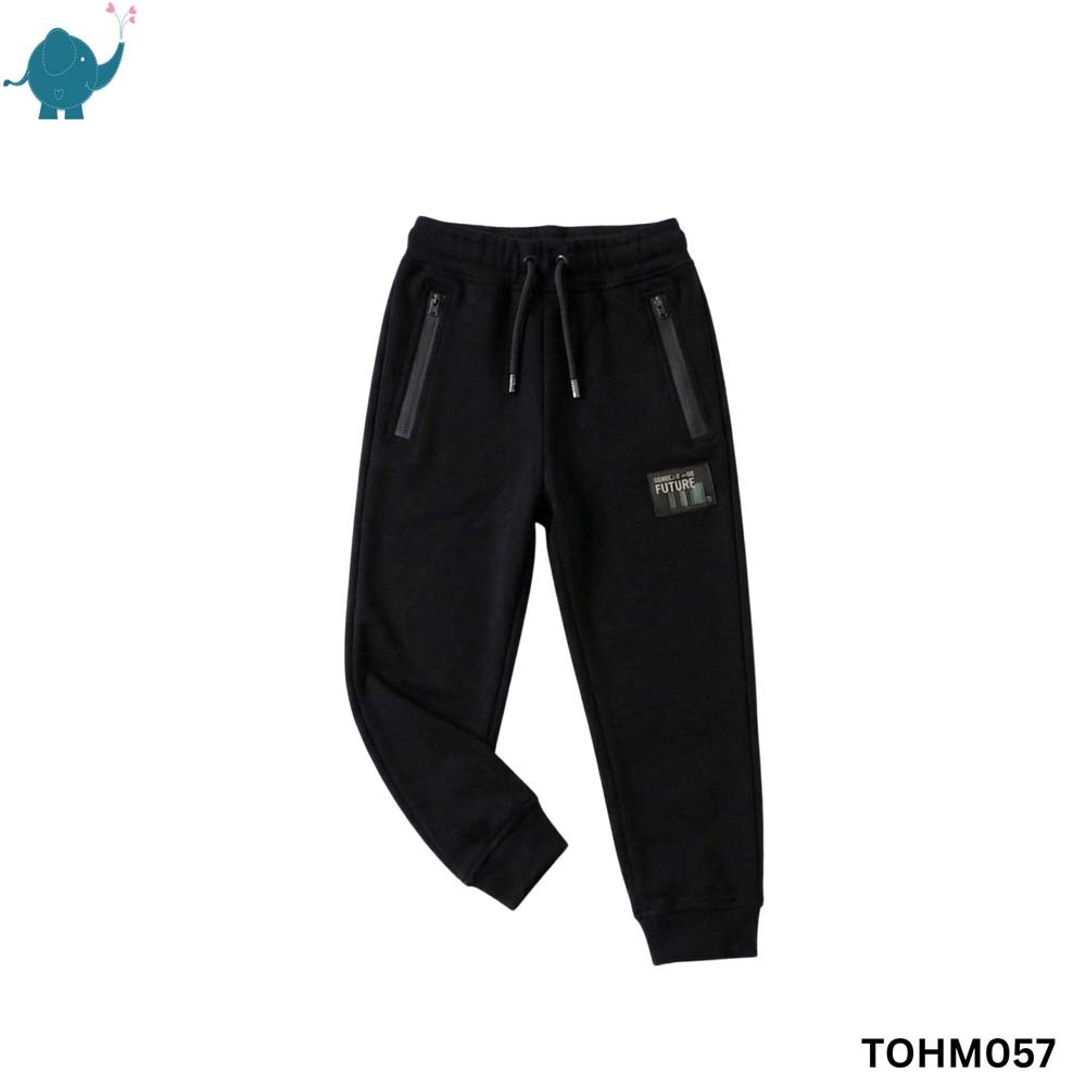 Max & Mia Kid Boy Sweat Pant TOHM057 Black (L)