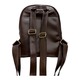 Konoko Leather Middle Logo Backpack Medium (Brown)