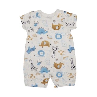 Te Te & Ta Ta Boy Romper Short Sleeves Blue 3-6 Months (1PCS) KRPB-S101