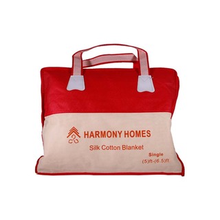 Harmony Homes Cotton Blanket 5x6.5ft Purple