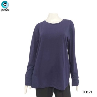 The Ori Women Long Sleeve Top Gray TO171 Large