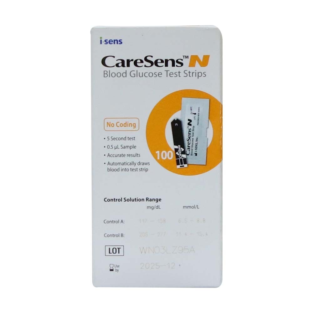 Caresens N Blood Glucose Test Strips 5PCS