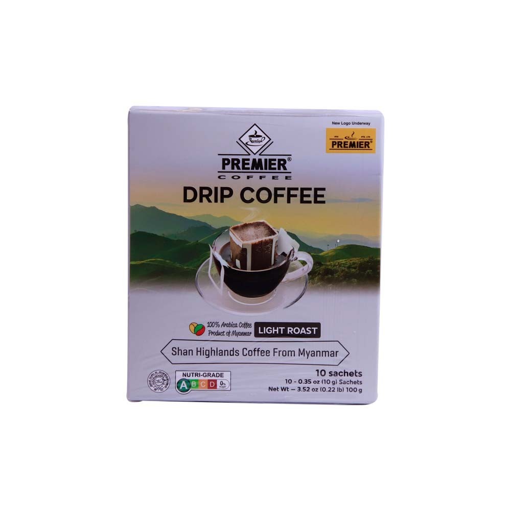 Premier 100% Arabica Drip Coffee 10PCS 100G (Light)