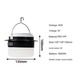 Emergency Outdoor Stall USB Rechargeable 18650 Battery LED Camping Light Tent Lamp Solar Lights ELE0001030E