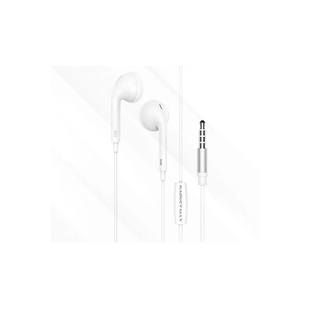 GADGET MAX GM05 White Peaceful Sound Wired Earphone (485501)