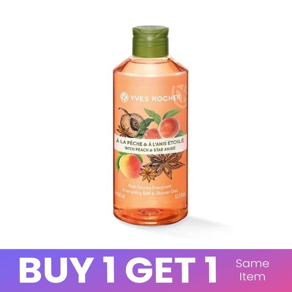 Yves Rocher Peach Star Anise Bath & Shower Gel Bottle 400ML - 4504