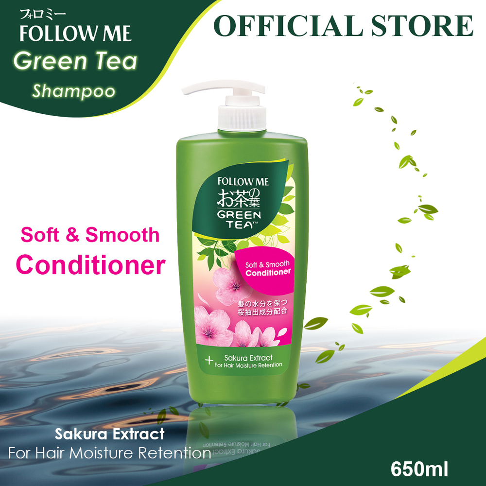 Follow Me Green Tea Soft & Smooth Conditioner 650ML (Sakura Extract)