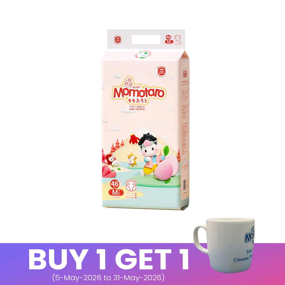 Momotaro New Series Diaper Tape M 46 PCS