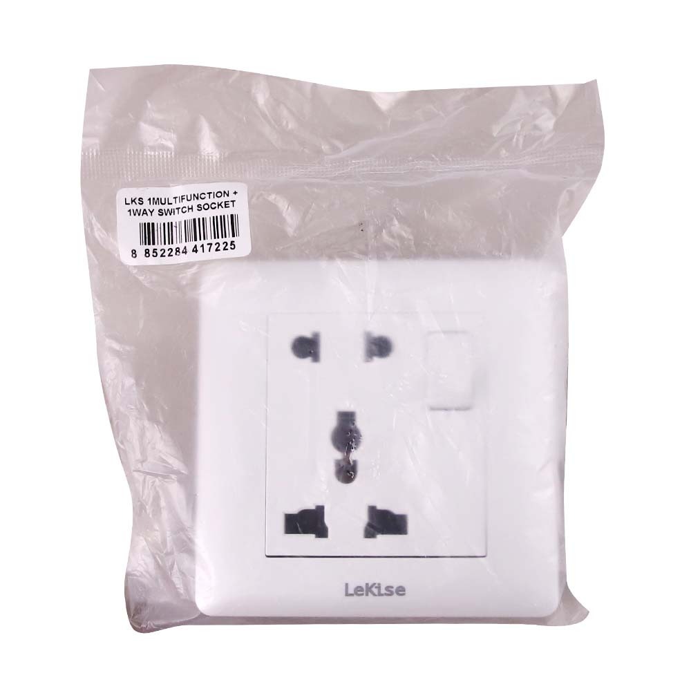 Lekise Multi Function 1Way Switch Socket LKS-0013